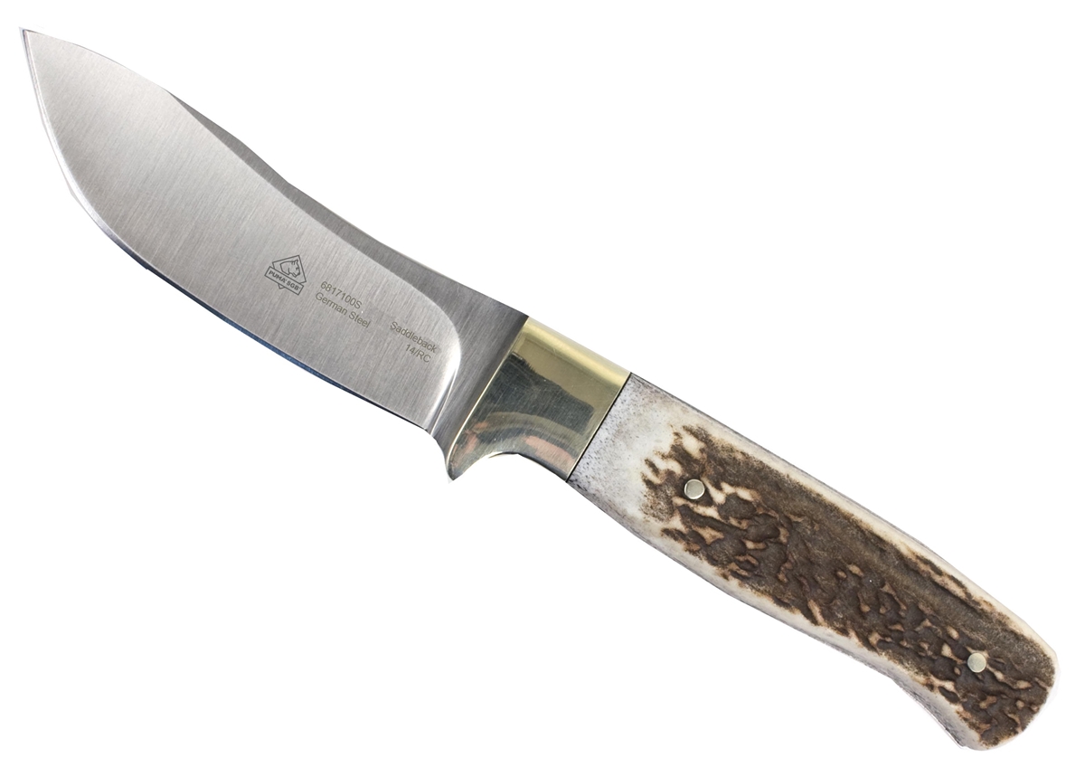 Puma SGB Saddleback Stag Hunters Knife with Leather Sheath