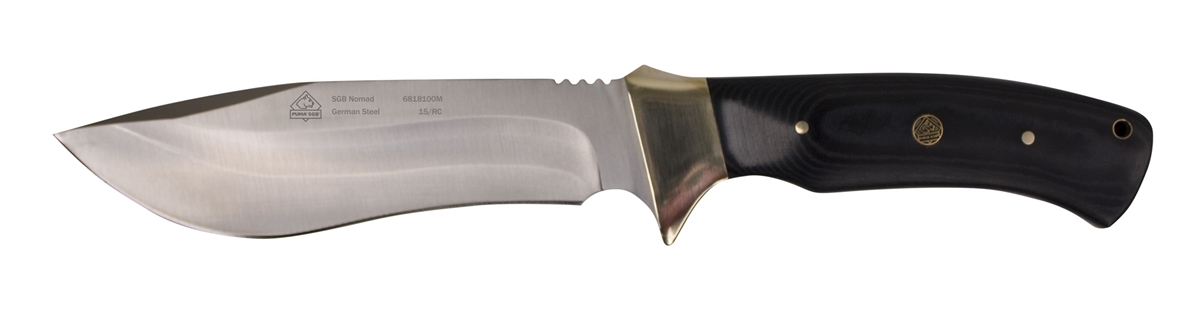 Puma SGB Nomad Micarta Handle Hunting Knife with Ballistic Nylon Sheath