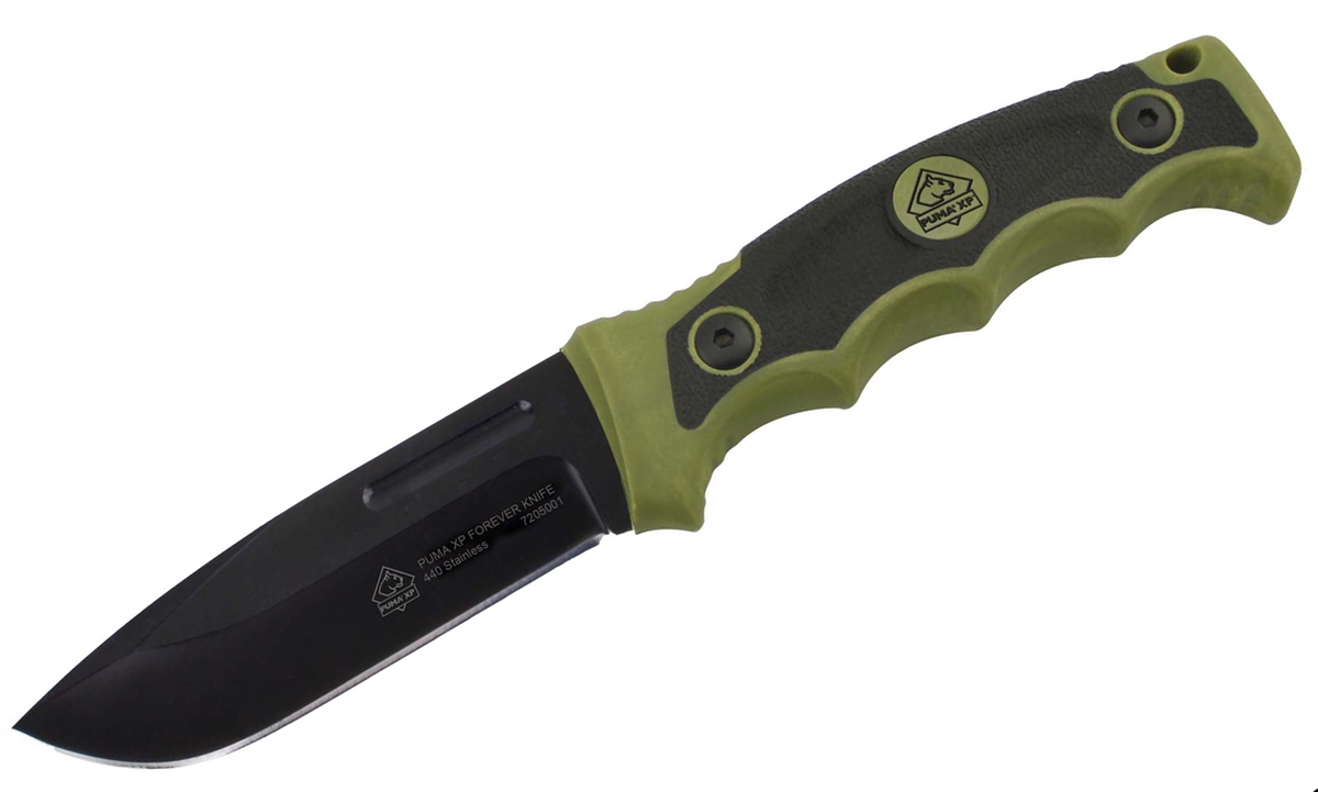 Puma XP Green Forever Survival Knife with Nylon Sheath and Firestarter
