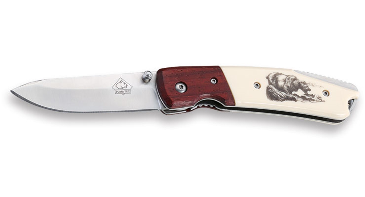 Puma TEC Bear Motif Pocket Knife