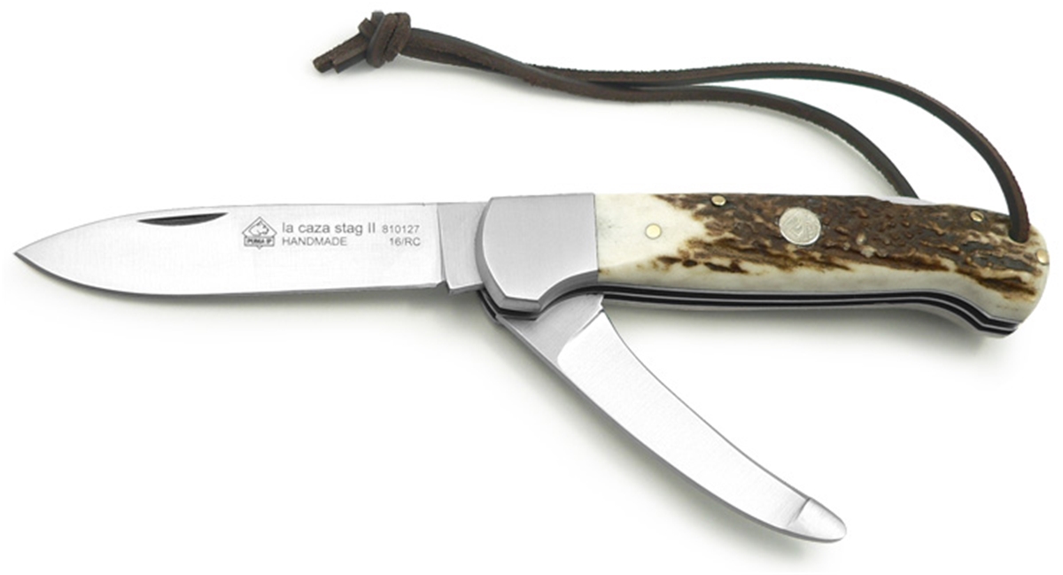Puma IP La Caza Stag II Handle Spanish Made Folding Hunting Knife