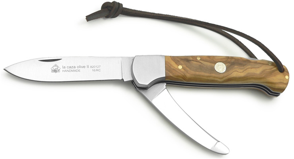 Puma IP La Caza II Olive Wood Handle Spanish Made Folding Hunting Knife