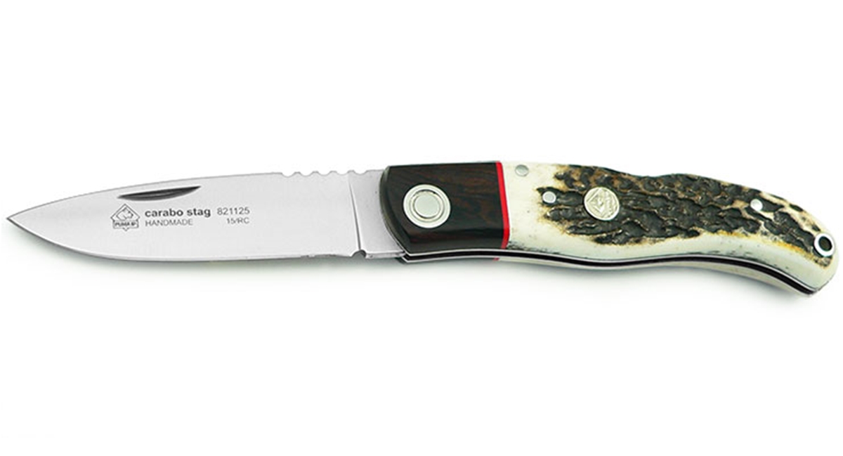Puma IP Carabo Stag Handle Spanish Made Folding Hunting Knife