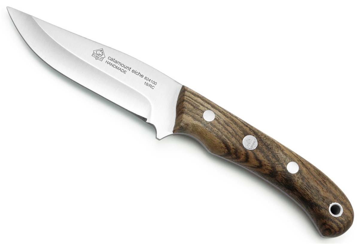 Puma IP Catamount Oak Spanish Made Hunting Knife with Leather Sheath