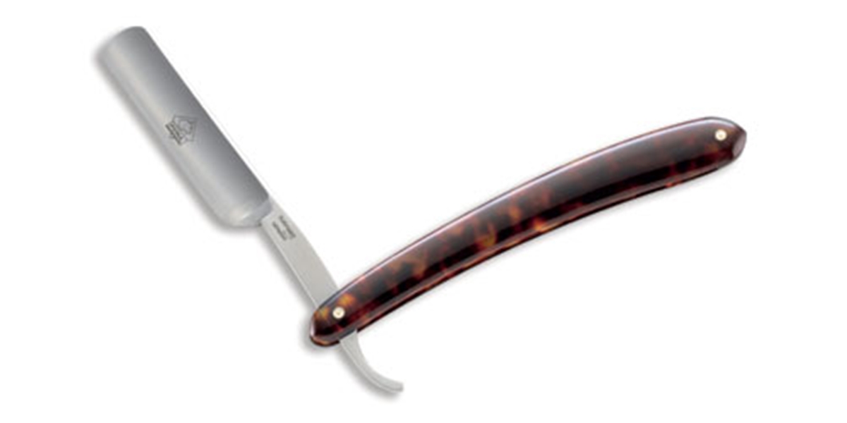 Puma German Straight Edge Shaving Razor Tortoise-Shell Celluloid Handle - Special Order Please Allow 6 - 8 Weeks for Delivery