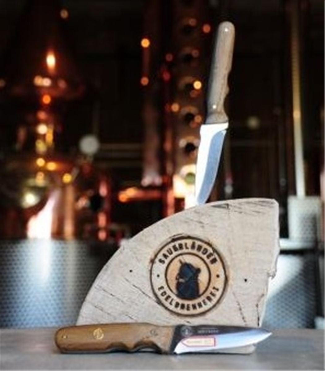 Puma Whisky German Made Hunting Knife Made from Whisky staves from