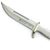 PUMA SGB Trail Guide White Smooth Bone Hunting Knife with Leather Sheath