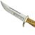 PUMA SGB Trail Guide White Smooth Bone Hunting Knife with Leather Sheath