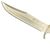 Puma SGB Bowie Smooth White Bone Handle Hunting Knife with Leather Sheath
