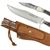 Puma SGB Bowie / Whitetail Commando Stag Outdoorsman Combo  with Leather Sheath (2 Piece Knife Set)