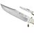 Puma SGB Bowie / Trapper Smooth White Bone Outdoorsman Combo  with Leather Sheath (2 Knife Set)