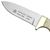 Puma SGB Blacktail Smooth White Bone Hunters Knife with Leather Sheath