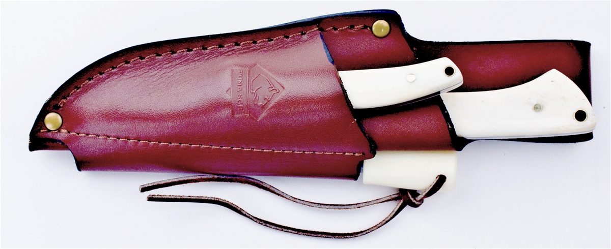 Replacement Puma SGB Leather Sheath Skin'n Cape Combo Knife Set