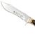 Puma SGB Buffalo Hunter Brown Jigged Bone Hunting Knife with Leather Sheath