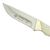 Puma SGB Badlands Smooth White Bone Hunting Knife with Leather Sheath