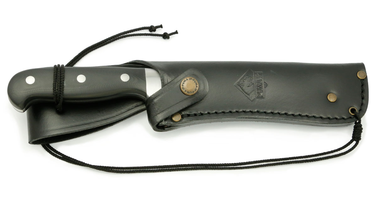 Puma IP Survival G10 Spanish Made Hunting Knife with Leather Sheath