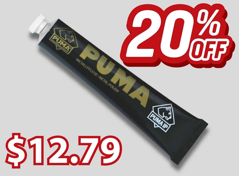 Save 20% Add PUMA Metal and Knife Polish to Your Order