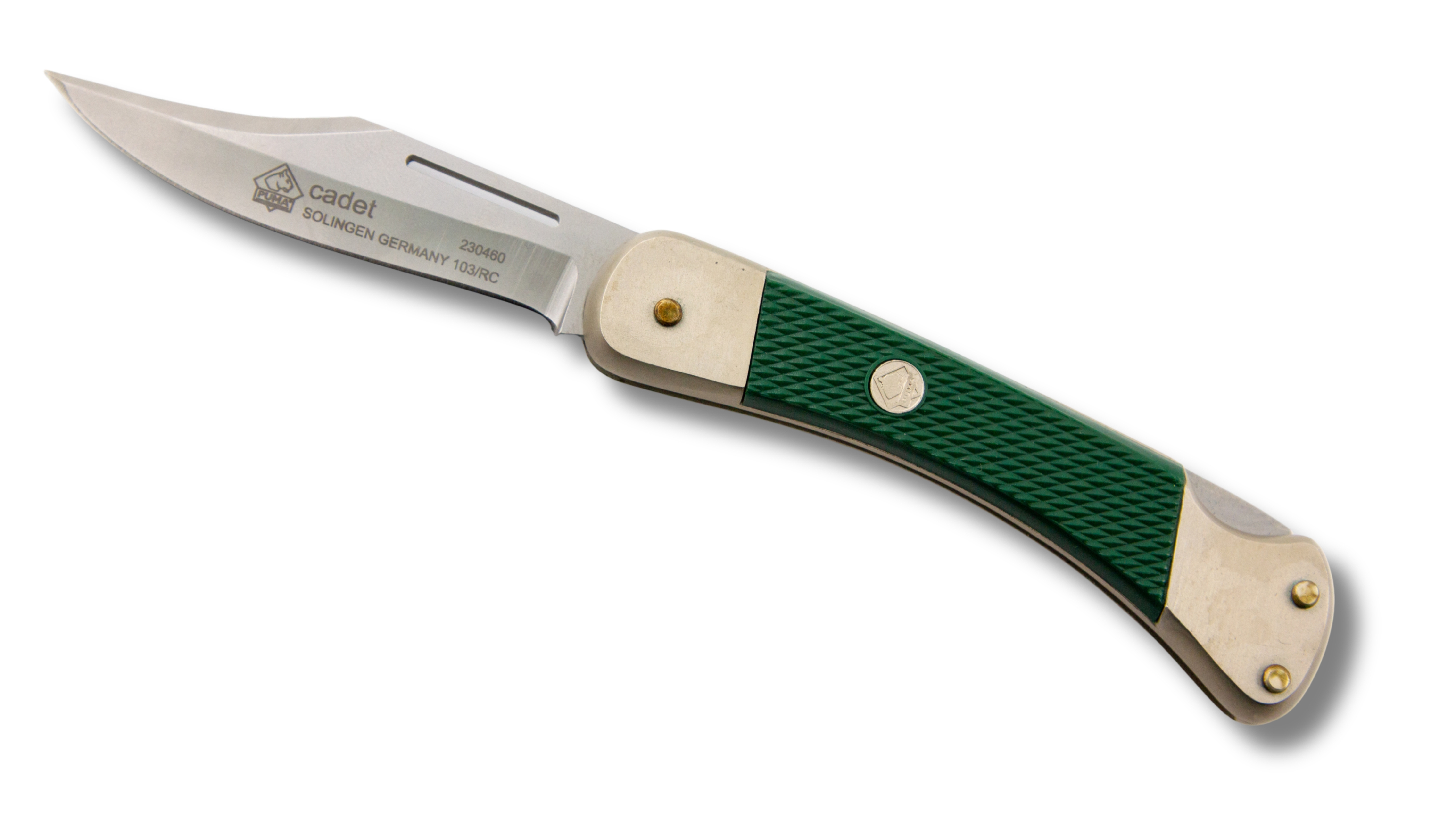 Puma Cadet Green ABS German made Folding Hunting Knife