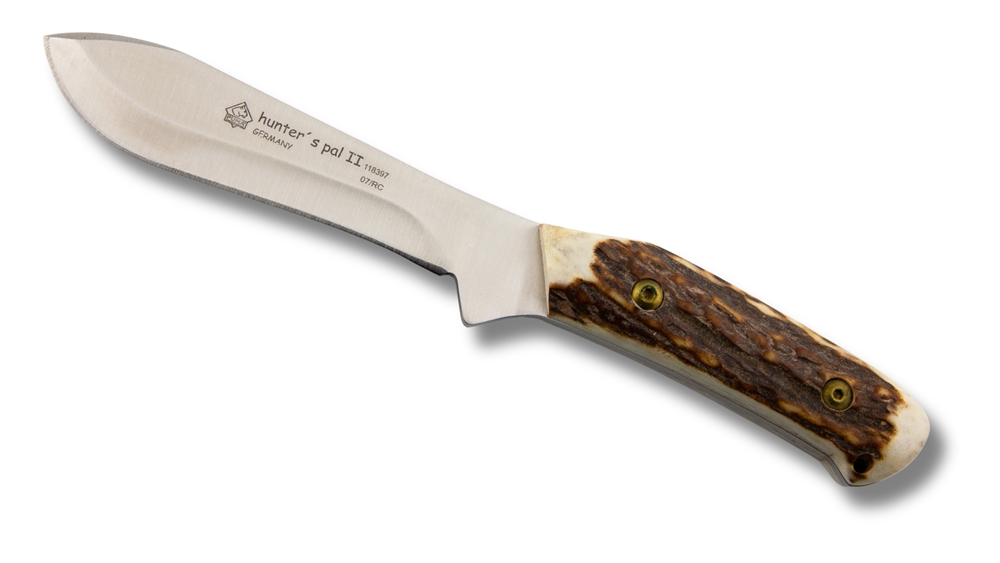 Puma Hunter's Pal II Stag German made Hunting Knife with Leather Sheath (Classic)